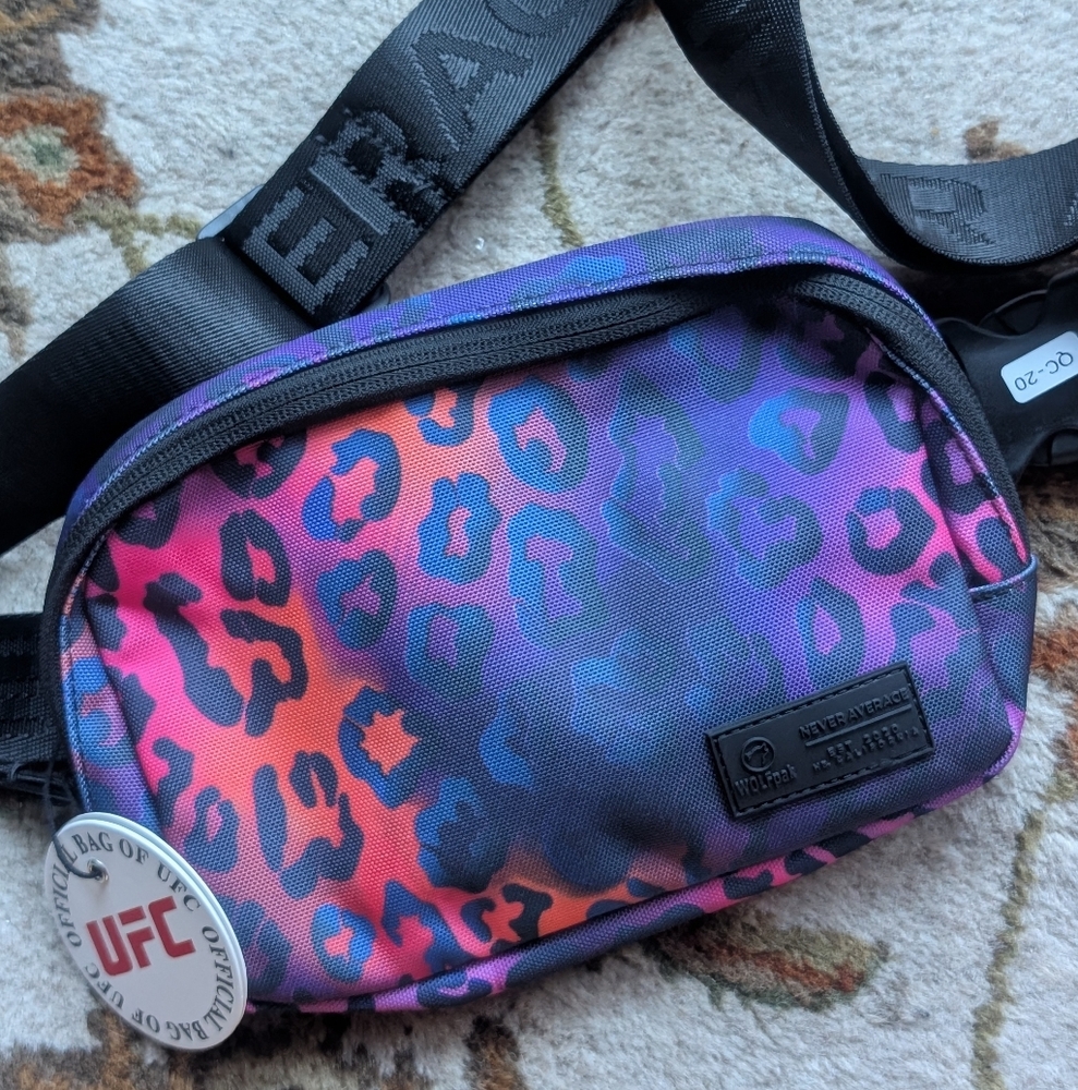 NEW WITH TAGS WOLFpak Neon Leopard Crossbody Bag